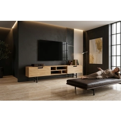 Szafka RTV-84 Drewno Lite Dąb Loft Lakier Rozmiary od 100 cm do 200 cm PREMIUM